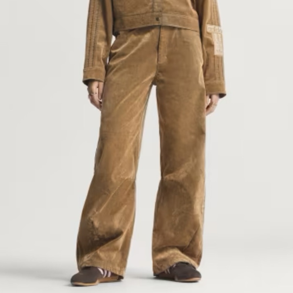adidas Tan Wide Leg Soft Pants